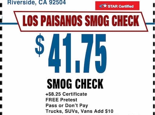 Smog Check Coupon Riverside