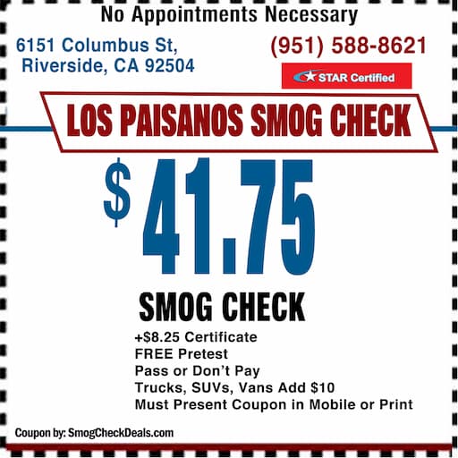 $41.75 Smog Check Coupon